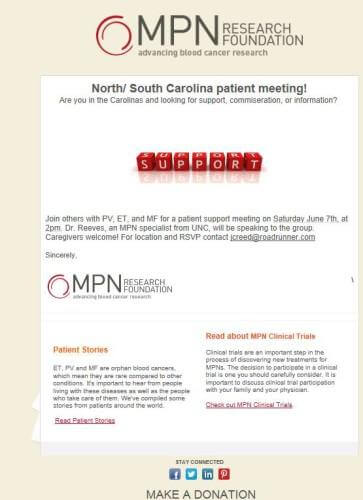 MPN Patient Meeting Charlotte