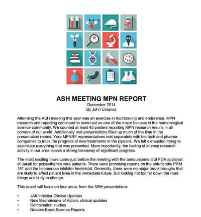 ASH 2014 MPN report