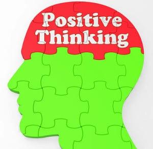 Positive Thinking Mind Showing Optimism Or Belief