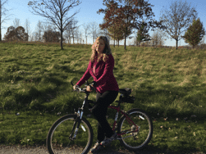 Heidi's MPN Story - An Increasing Trend in Patient Advocacy 3 Heidi on bike
