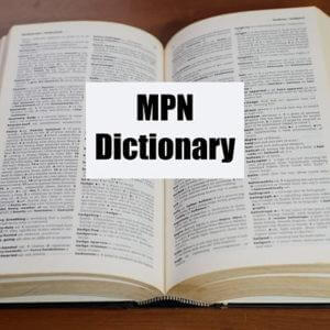 MPN dictionary of cancer terms