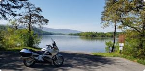 riding the Snake, hwy 421 on mpn cycle trip