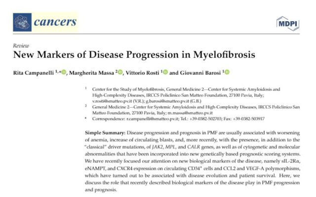 Myelofibrosis, New Markers of Disease Progression
